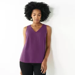 Women's Nine West V-Neck Tank -Nine West shop 4974987 Pansy Plum