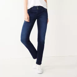 Women's Nine West Curvy Tummy-Control Slim Straight Jeans 9 Women's Nine West Curvy Tummy-Control Slim Straight Jeans -Nine West shop 4988950 Rinse Wash Blast