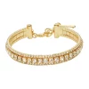 Nine West Thin Simulated Crystal Cuff Bracelet 1 Nine West Thin Simulated Crystal Cuff Bracelet -Nine West shop 5016359 Gold Tone