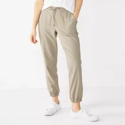 Women's Nine West Elastic-Cuff Relaxed Jogger Pants 21 Women's Nine West Elastic-Cuff Relaxed Jogger Pants -Nine West shop 5028329 Ace Beige