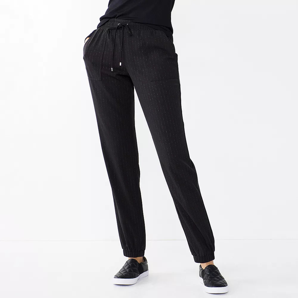 Women's Nine West Elastic-Cuff Relaxed Jogger Pants 8 Women's Nine West Elastic-Cuff Relaxed Jogger Pants - Image 6