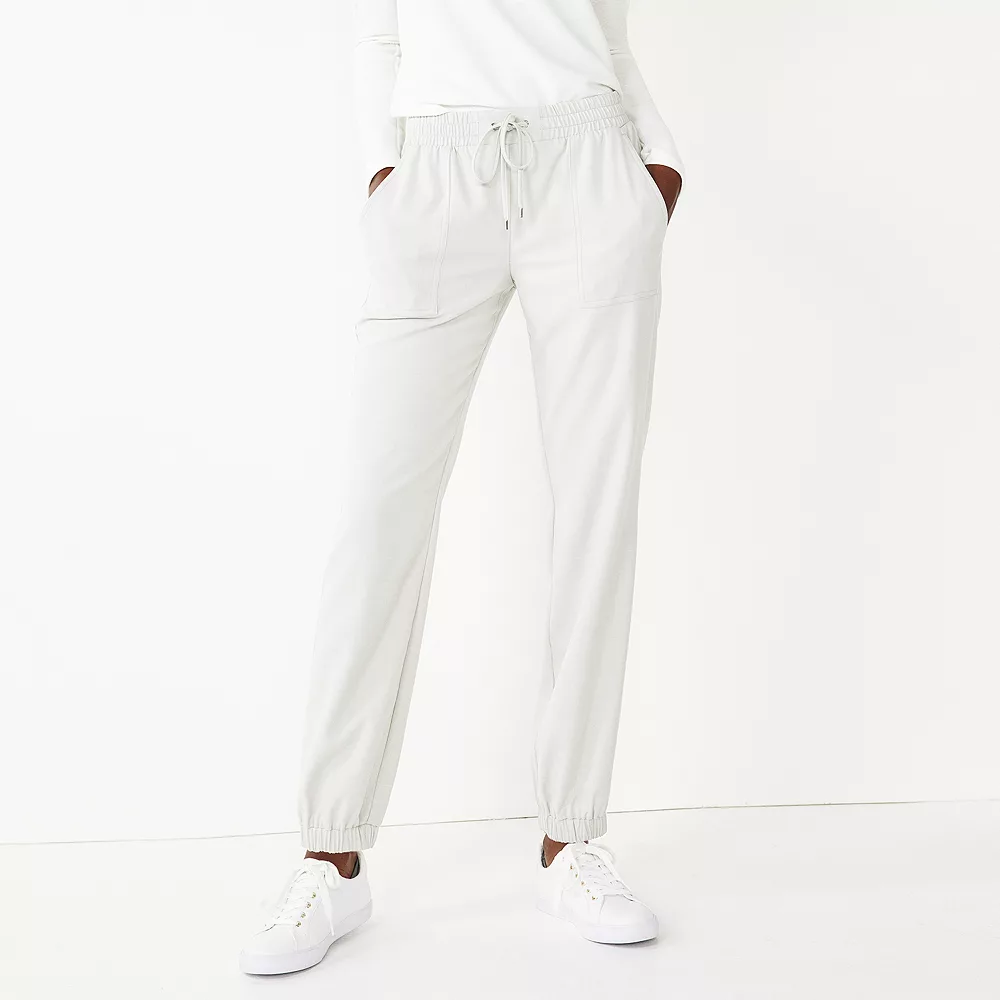 Women's Nine West Elastic-Cuff Relaxed Jogger Pants 4 Women's Nine West Elastic-Cuff Relaxed Jogger Pants - Image 2