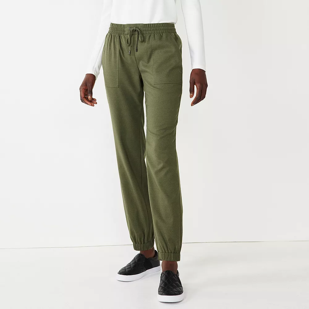 Women's Nine West Elastic-Cuff Relaxed Jogger Pants 7 Women's Nine West Elastic-Cuff Relaxed Jogger Pants - Image 5