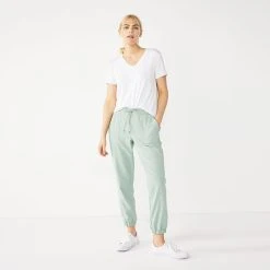 Women's Nine West Elastic-Cuff Relaxed Jogger Pants 20 Women's Nine West Elastic-Cuff Relaxed Jogger Pants -Nine West shop 5028329 Mint Virtue