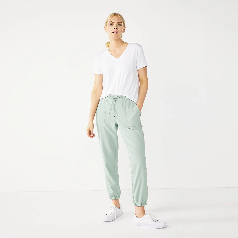 Women's Nine West Elastic-Cuff Relaxed Jogger Pants 10 Women's Nine West Elastic-Cuff Relaxed Jogger Pants - Image 8