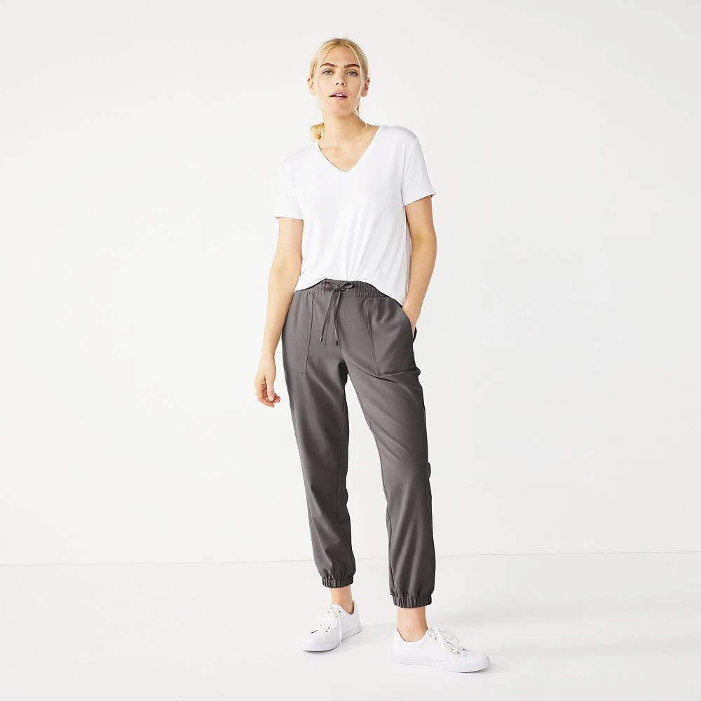 Women's Nine West Elastic-Cuff Relaxed Jogger Pants 9 Women's Nine West Elastic-Cuff Relaxed Jogger Pants - Image 7