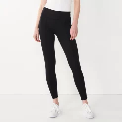 Petite Nine West Seamed Tummy Control Ponte Leggings 17 Petite Nine West Seamed Tummy Control Ponte Leggings -Nine West shop 5032426 Black