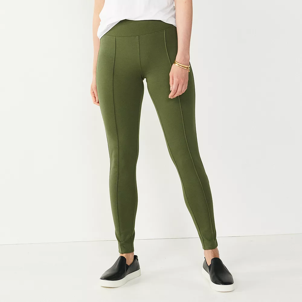 Petite Nine West Seamed Tummy Control Ponte Leggings 6 Petite Nine West Seamed Tummy Control Ponte Leggings - Image 4