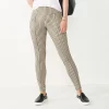 Petite Nine West Seamed Tummy Control Ponte Leggings 2 Petite Nine West Seamed Tummy Control Ponte Leggings -Nine West shop 5032426 Tan Plaid