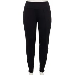 Plus Size Nine West Seamed Tummy-Control Ponte Leggings 21 Plus Size Nine West Seamed Tummy-Control Ponte Leggings -Nine West shop 5035946 Black