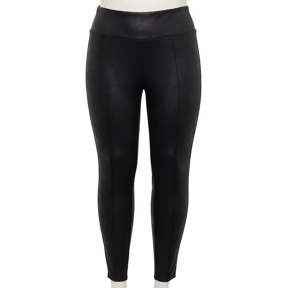 Plus Size Nine West Seamed Tummy-Control Ponte Leggings 7 Plus Size Nine West Seamed Tummy-Control Ponte Leggings - Image 5