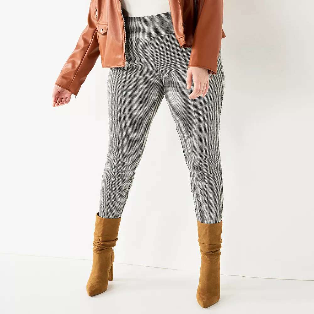 Plus Size Nine West Seamed Tummy-Control Ponte Leggings 3 Plus Size Nine West Seamed Tummy-Control Ponte Leggings