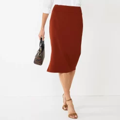 Women's Nine West Pull-On Ponte Pencil Skirt 9 Women's Nine West Pull-On Ponte Pencil Skirt -Nine West shop 5069717 Cherry Merlot