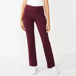 Women's Nine West Tummy-Control Ponte Bootcut Pants -Nine West shop 5078839 Maddie Plum