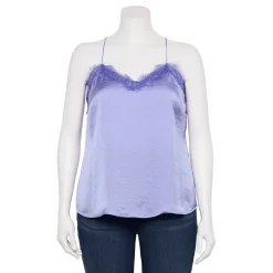 Plus Size Nine West V-Neck Camisole -Nine West shop 5114982 Kelly Lavender