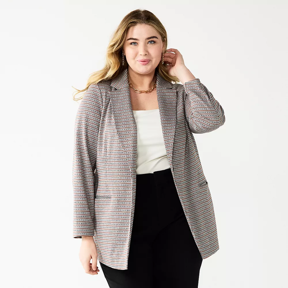 Plus Size Nine West Relaxed Knit Blazer 6 Plus Size Nine West Relaxed Knit Blazer - Image 4