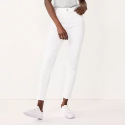 Women's Nine West Curvy Fit High-Waist Skinny Jeans 15 Women's Nine West Curvy Fit High-Waist Skinny Jeans -Nine West shop 5146100 White