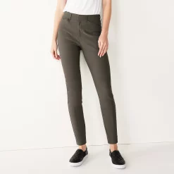 Petite Nine West Slim-Cut Ankle Pants -Nine West shop 5176086 Darkest Hour Gray