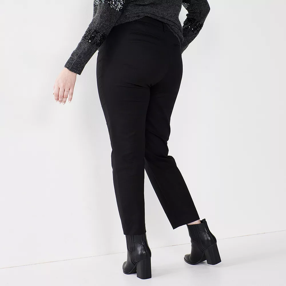 Plus Size Nine West Slim-Cut Ankle Pants 8 Plus Size Nine West Slim-Cut Ankle Pants - Image 6