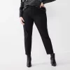 Plus Size Nine West Slim-Cut Ankle Pants 1 Plus Size Nine West Slim-Cut Ankle Pants -Nine West shop 5176293 Black