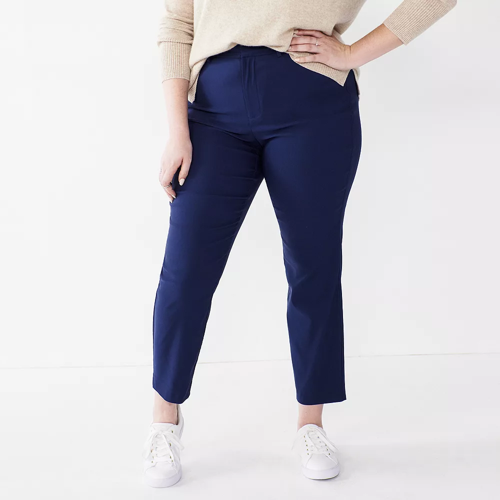 Plus Size Nine West Slim-Cut Ankle Pants 5 Plus Size Nine West Slim-Cut Ankle Pants - Image 3