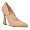 Nine West Trendz Women's Leather Heels -Nine West shop 5191526 Beige Pink Leather