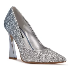 Nine West Trendz Women's High Heels -Nine West shop 5191528 Blue Silver Ombre