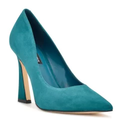 Nine West Trendz Women's High Heels -Nine West shop 5191528 Teal Suede