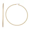 Nine West Gold Tone Large Textured Hoop Earrings -Nine West shop 5194915