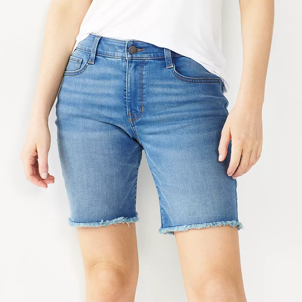 Women's Nine West Slimming Pocket High-Waisted Bermuda Shorts 3 Women's Nine West Slimming Pocket High-Waisted Bermuda Shorts