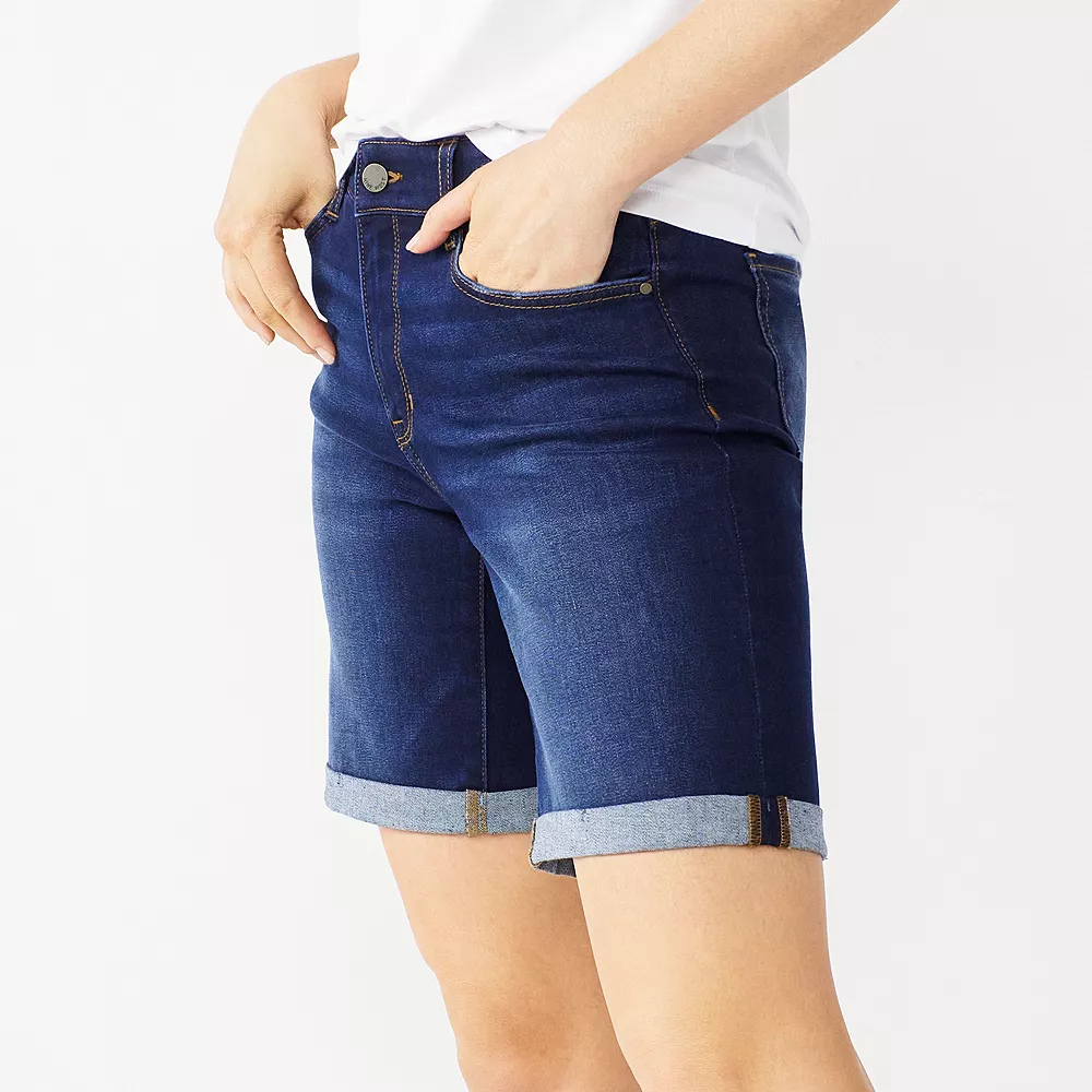 Women's Nine West Slimming Pocket High-Waisted Bermuda Shorts 4 Women's Nine West Slimming Pocket High-Waisted Bermuda Shorts - Image 2