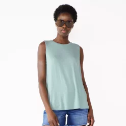 Nine West Essential Easy High-Neck Tank -Nine West shop 5214280 Arctic Aqua