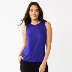 Nine West Essential Easy High-Neck Tank -Nine West shop 5214280 Blue