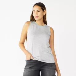 Nine West Essential Easy High-Neck Tank -Nine West shop 5214280 Gray Fox Heather