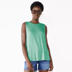 Nine West Essential Easy High-Neck Tank -Nine West shop 5214280 Reef Green
