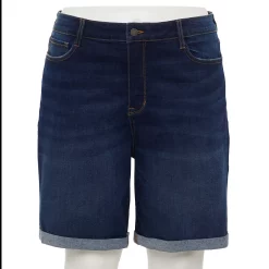 Plus Size Nine West Slimming Pocket Bermuda Shorts 10 Plus Size Nine West Slimming Pocket Bermuda Shorts -Nine West shop 5214366 Rinse Wash