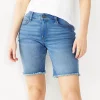 Petite Nine West Slimming Bermuda Jean Shorts -Nine West shop 5215184 Light Medium Wash