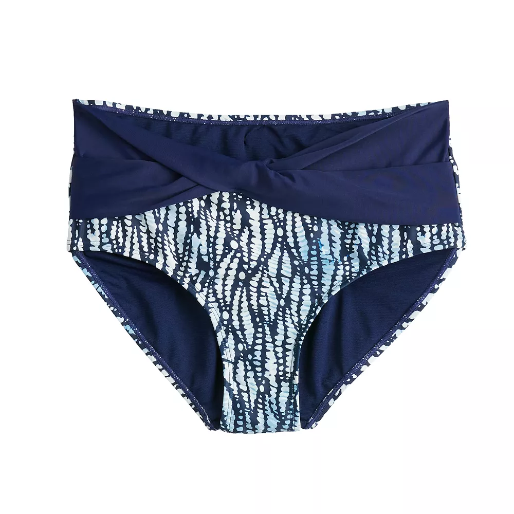 Women's Nine West Twist High-Waist Swim Bottoms 5 Women's Nine West Twist High-Waist Swim Bottoms - Image 3