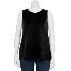Plus Size Nine West Essential Easy High-Neck Tank 35 Plus Size Nine West Essential Easy High-Neck Tank -Nine West shop 5234070 Black