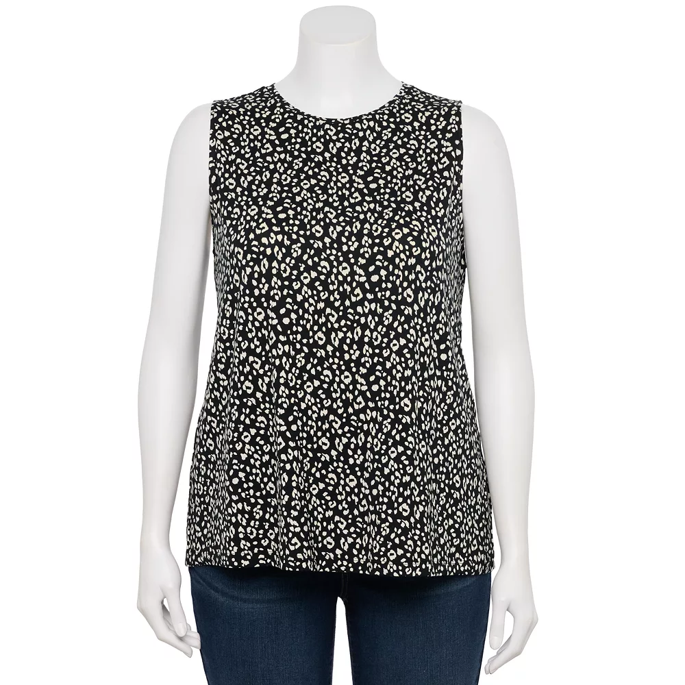 Plus Size Nine West Essential Easy High-Neck Tank 11 Plus Size Nine West Essential Easy High-Neck Tank - Image 9
