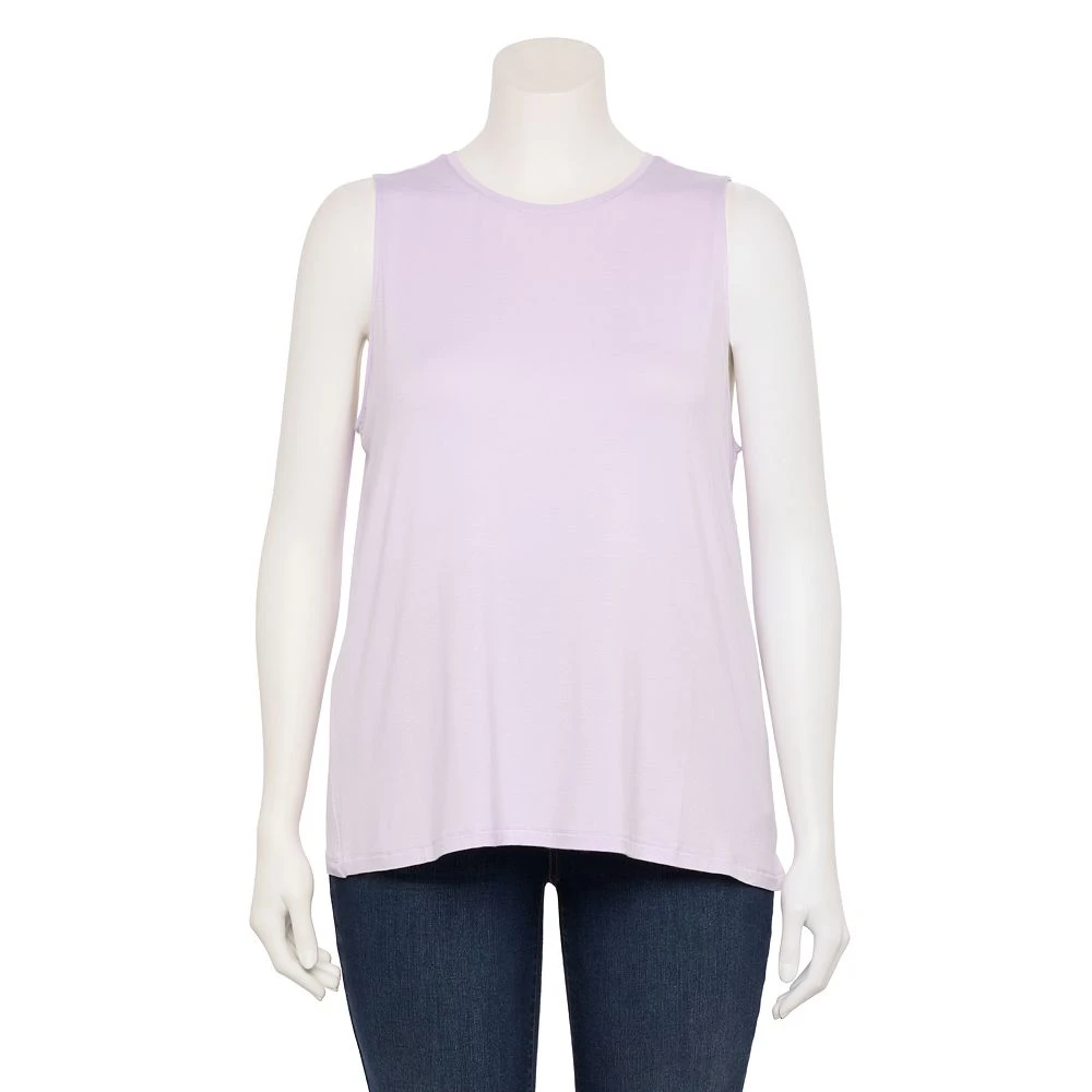 Plus Size Nine West Essential Easy High-Neck Tank 18 Plus Size Nine West Essential Easy High-Neck Tank - Image 16