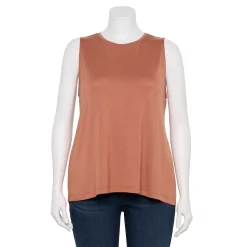 Plus Size Nine West Essential Easy High-Neck Tank 38 Plus Size Nine West Essential Easy High-Neck Tank -Nine West shop 5234070 Mocha Frosting