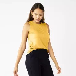 Petite Nine West Essential High Neck Tank -Nine West shop 5234193 Toasted Olive