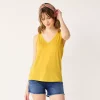 Petite Nine West Essential V-Neck Easy Tank -Nine West shop 5234801 Santa Cruz Yellow