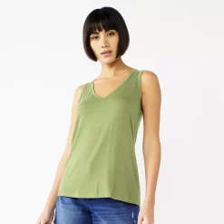 Women's Nine West Easy V-Neck Tank -Nine West shop 5237679 Sander Sage