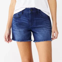 Women's Nine West Slimming Pocket Shorts -Nine West shop 5242666 Dark Wash
