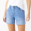 Women's Nine West Slimming Pocket Shorts 1 Women's Nine West Slimming Pocket Shorts -Nine West shop 5242666 Light Wash