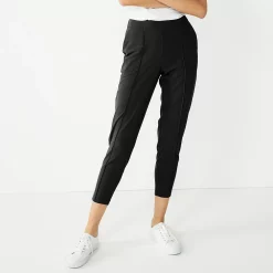 Women's Nine West Curvy Relaxed Pintucked Crop Pants 13 Women's Nine West Curvy Relaxed Pintucked Crop Pants -Nine West shop 5245416 Mineral Black