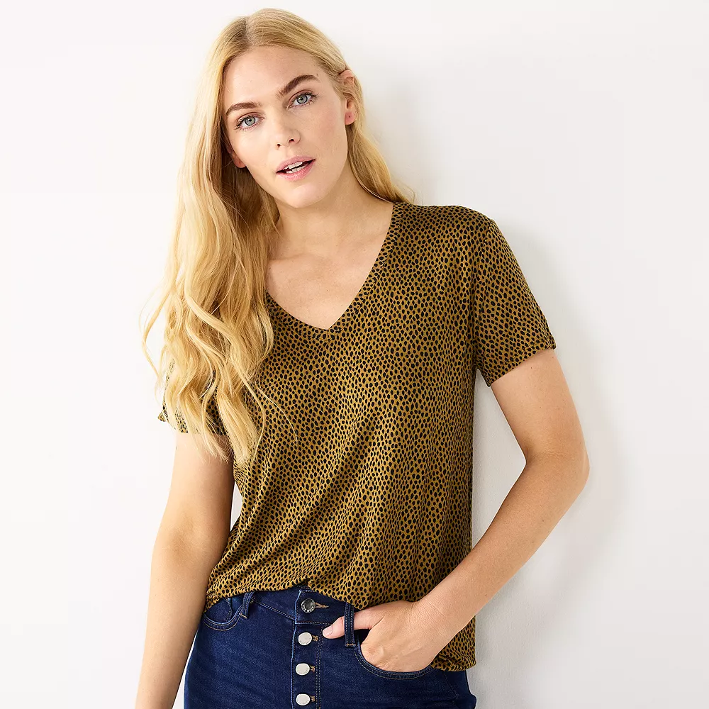 Petite Nine West Essential Short Sleeve V-Neck Tee 25 Petite Nine West Essential Short Sleeve V-Neck Tee - Image 23
