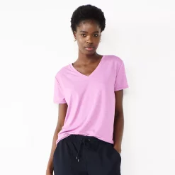 Petite Nine West Essential Short Sleeve V-Neck Tee 39 Petite Nine West Essential Short Sleeve V-Neck Tee -Nine West shop 5246433 Lavender Mauve